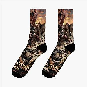 Attack on Titan Dark Fantasy Art Tribute Socks