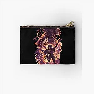 Hange Zoe Silhouette Attack on Titan Science Art Zipper Pouch