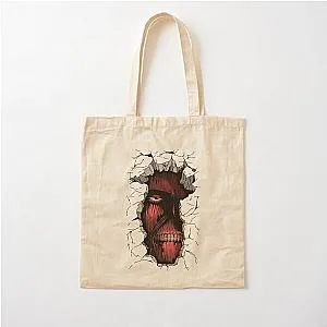 Titan Colossal Wall Attack on Titan Fanart Cotton Tote Bag
