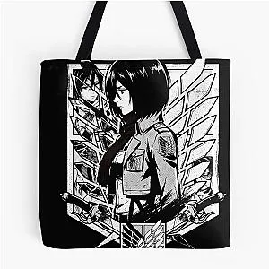 Attack on Titan Mikasa Ackerman Anime Shirt All Over Print Tote Bag