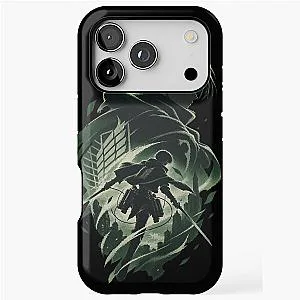 Levi Ackerman Silhouette Poster Attack on Titan iPhone Case