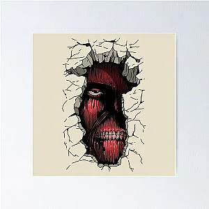 Titan Colossal Wall Attack on Titan Fanart Poster