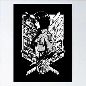 Attack on Titan Mikasa Ackerman Anime Shirt Poster