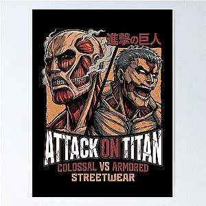 Attack on Titan Colossal Titans Anime Manga Graphic Tee Poster