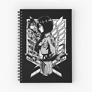 Attack on Titan Mikasa Ackerman Anime Shirt Spiral Notebook