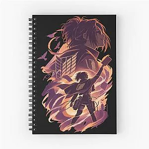 Hange Zoe Silhouette Attack on Titan Science Spiral Notebook