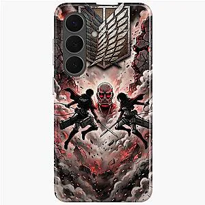 Attack on Titan Anime - Scout Regiment Battle Graphic Tee - AOT Inspired Streetwear Samsung Galaxy Case