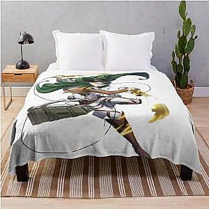 Attack on Titan Wall Breach Scene Epic Throw Blanket
