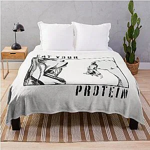 Eat Your Protein Anime Attack on Titan Throw Blanket
