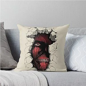 Titan Colossal Wall Attack on Titan Fanart Throw Pillow