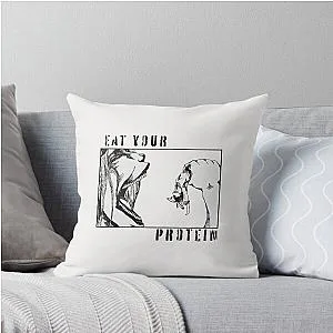 Eat Your Protein Anime Attack on Titan Throw Pillow