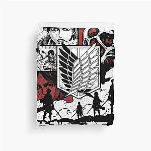 Attack on Titan Anime Manga Graphic Tee Duvet Cover