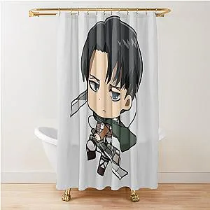 Levi Attack on Titan Shower Curtain