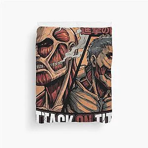 Attack on Titan Colossal Titans Anime Manga Graphic Tee Duvet Cover