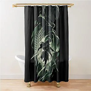 Levi Ackerman Silhouette Poster Attack on Titan Shower Curtain