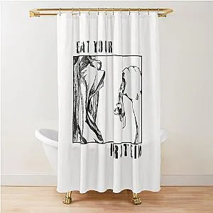 Eat Your Protein Anime Attack on Titan Shower Curtain