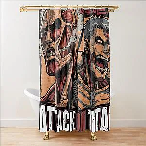 Attack on Titan Colossal Titans Anime Manga Graphic Shower Curtain