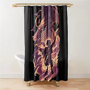Hange Zoe Silhouette Attack on Titan Science Art Shower Curtain