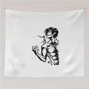 Attack on Titan Eren Yeager Dark Anime Tapestry