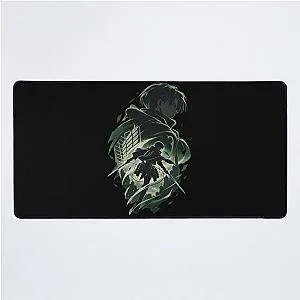 Levi Ackerman Silhouette Poster Attack on Titan Desk Mat