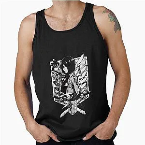Attack on Titan Mikasa Ackerman Red Scarf Tank Top