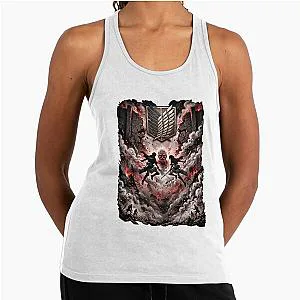 Attack on Titan Anime Scout Regiment Battle Graphic Tee AOT Inspired Streetwear Tank Top