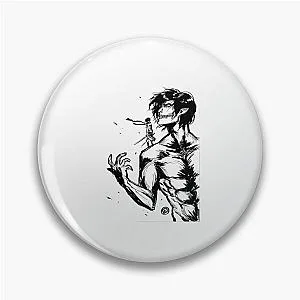 Attack on Titan Eren Yeager Dark Anime Art Pin