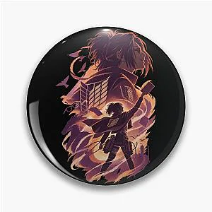 Hange Zoe Silhouette Attack on Titan Pin