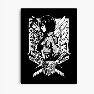 Attack on Titan Mikasa Ackerman Anime Shirt Canvas Print