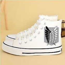 Attack On Titan Shoes - White Attack On Titan's Logo