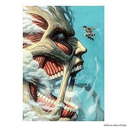 Attack On Titan Posterss - Retro Kraft Paper Poster