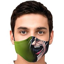 Attack On Titan Face Masks -  Eren Yeager Titan Premium Carbon Filter Face Mask