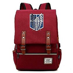 Attack On Titan Backpacks - AOT Logo Laptop Shoulder Bags Daily Backpack