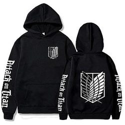 Attack On Titan Hoodies - Attack On Titan Shield Icon Casual Streetwear Hoodies