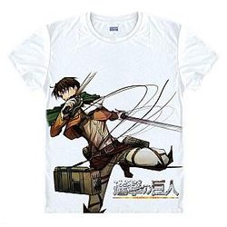 Attack On Titan T-shirts - Levi Ackerman in Action T-shirts
