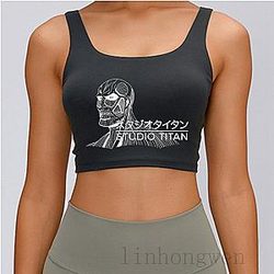 Colossal Titan Studio Attack On Titan Ghibli Tank Top Crazy Vintage Spring Autumn Comical S-XXL Novelty Designing Top Tee Vest