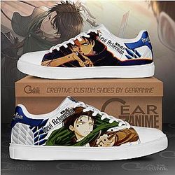 Attack On Titan Shoes - Captain Levi Ackerman Skate Shoes