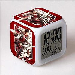 Attack On Titan Clocks - Levi Ackerman Suit 7 Colors Change Touch Light Alarm Clock
