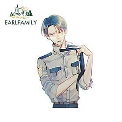 Attack On Titan Stickers - Levi Ackerman Police Costume Vinyl Sticker