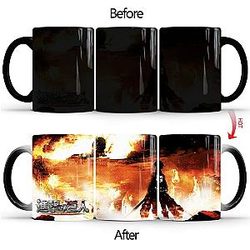 Attack On Titan Mugs - Burning Battle  Color Changing Mug