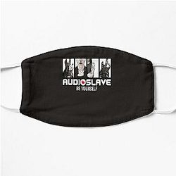 audioslave white Flat Mask