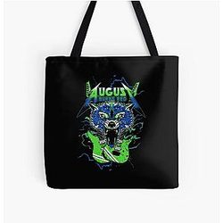 August Burns Red Merch Wolf Guitars Metalcore Band All Over Print Tote Bag