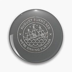 august burns red art7 black Classic Pin