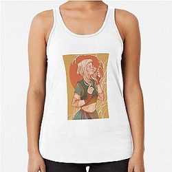 aurora aksnes with white tree Racerback Tank Top