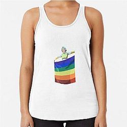 Aurora Aksnes  Racerback Tank Top