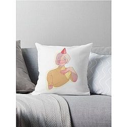 Yellow Aurora  Throw Pillow