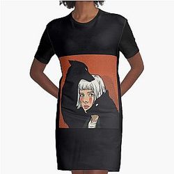 Aurora Aksnes.     Graphic T-Shirt Dress