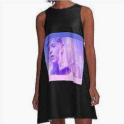 Purple Aurora    A-Line Dress