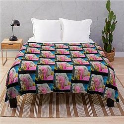 Aurora Glitch   Throw Blanket