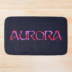 Aurora Red Bath Mat